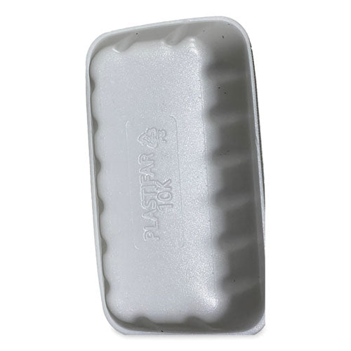 Image of General Supply Meat Trays, #10K, 10.75 x 5.95 x 1.87, White, Foam, 250/Carton