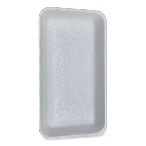 Image of GEN 15PWH Meat Trays, #15P, 14.44 x 7.88 x 1.37, White, Foam, 200/Carton