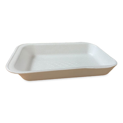 Image of General Supply Meat Trays, #2D, 8.56 x 6.1 x 1.2, White, Foam, 500/Carton