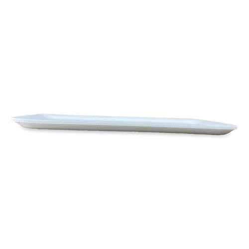 Image of GEN 16SWH Meat Trays, #16S, 11.63 x 7.25 x 0.54, White, Foam, 250/Carton