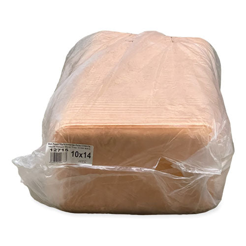 Image of GEN 1014YEL Meat Trays, 13.81 x 9.25 x 2.7, Yellow, Foam, 100/Carton