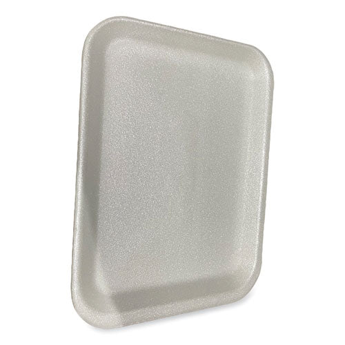 Image of General Supply Meat Trays, #4S, 9.5 x 7.25 x 0.5, White, Foam, 500/Carton