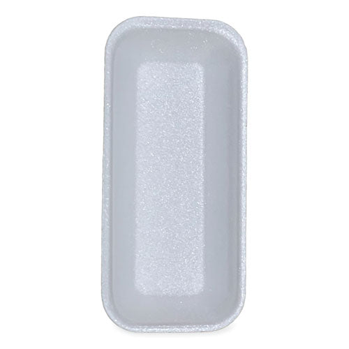 Image of GEN 15WH Meat Trays, #1.5, 8.38 x 3.94 x 1.1, White, Foam, 1,000/Carton