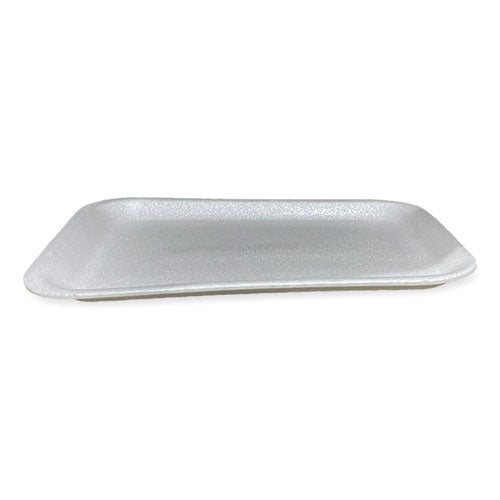 Image of General Supply Meat Trays, #4S, 9.5 x 7.25 x 0.5, White, Foam, 500/Carton