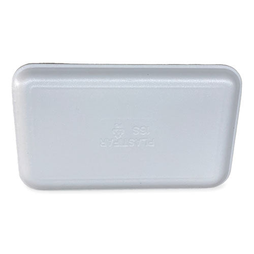 Image of GEN 16SWH Meat Trays, #16S, 11.63 x 7.25 x 0.54, White, Foam, 250/Carton