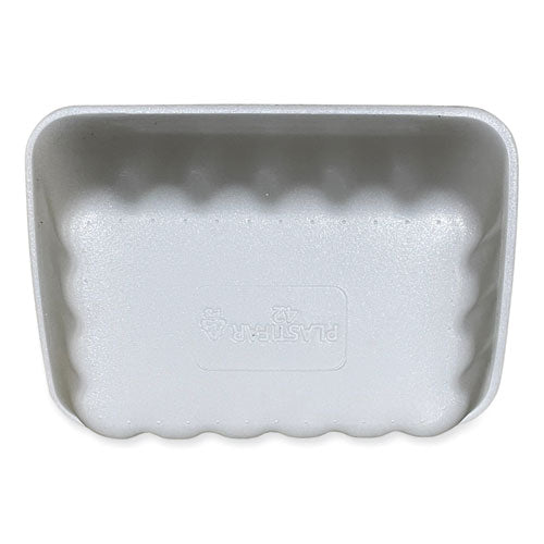 Image of GEN 42WH Meat Trays, #42K, 8.75 x 6.32 x 2.25, White, Foam, 252/Carton