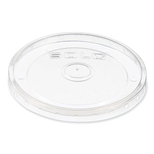 Image of SOLO® LVP508-0100 Polypropylene Vented Food Container Lids, For 6 oz to 8 oz Food Containers, Clear, Plastic, 1,000/Carton