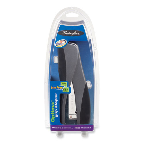 Image of Swingline® S7087816CC Optima Grip Compact Stapler, 25-Sheet Capacity, Silver