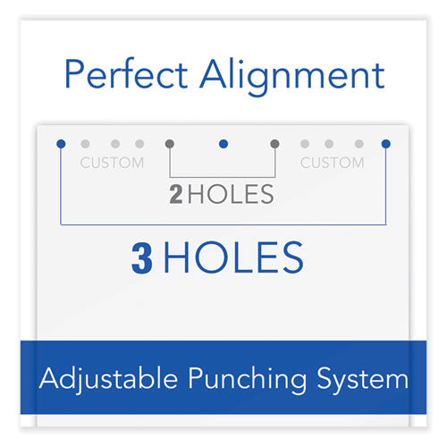 Image of Swingline® A7074026E 12-Sheet Lighttouch Desktop Two- To Three-Hole Punch, 9/32" Holes, Black/silver