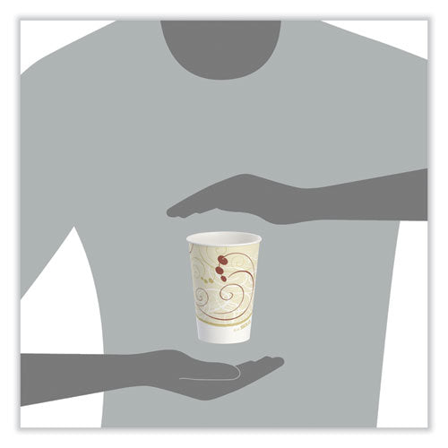 Image of SOLO® RNP16P-J8000 Double Sided Poly Paper Cold Cups, 16 oz, Symphony Design, 50/Sleeve, 20 Sleeves/Carton