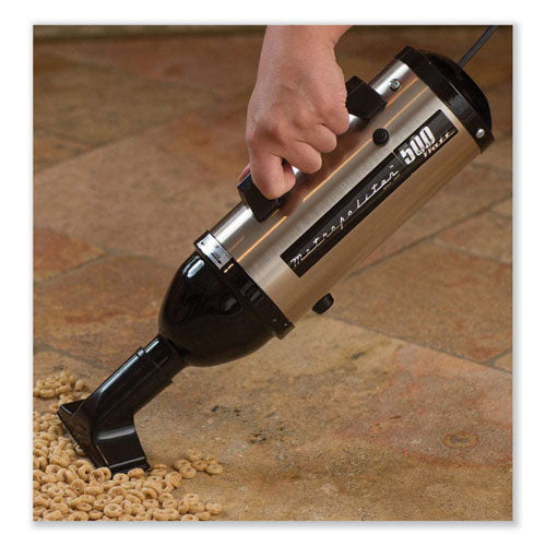 Image of MetroVac 105-577881 Evolution Hand Vacuum, Silver/Black