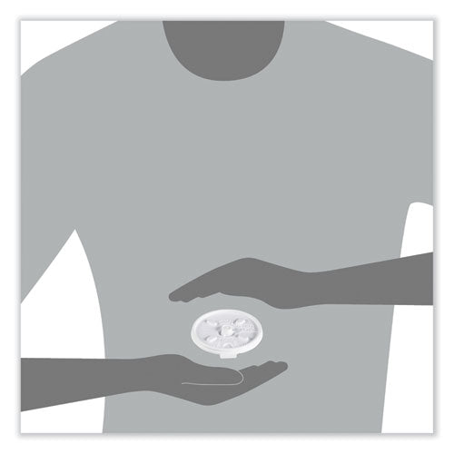 Image of Dart® 8FTL Lift n' Lock Plastic Hot Cup Lids, Fits 8 oz Hot Cups, White, 1,000/Carton