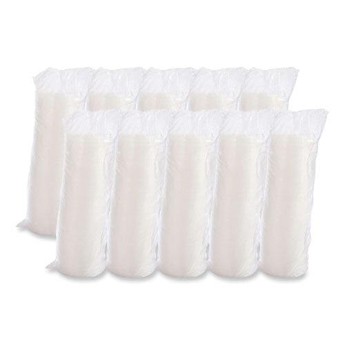 Image of Dart® 20SL Cold Cup Lids, Fits 8 oz to 32 oz Cold Cups/Containers, Plastic, Translucent, 100/Sleeve, 10 Sleeves/Carton