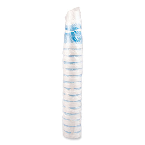 Image of Dart® 44AJ32H Horizon Hot/Cold Foam Drinking Cups, 44 oz, White/Ocean Blue, 15/Bag, 20 Bags/Carton