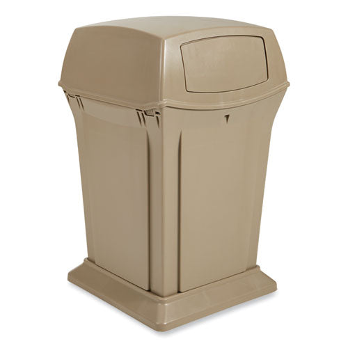 Image of Rubbermaid® Commercial FG843088BEIG Ranger Fire-Safe Container, 35 gal, Structural Foam, Beige