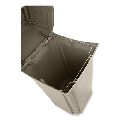 Image of Rubbermaid® Commercial FG917188BEIG Ranger Fire-Safe Container, Two Doors, 45 gal, Structural Foam, Beige