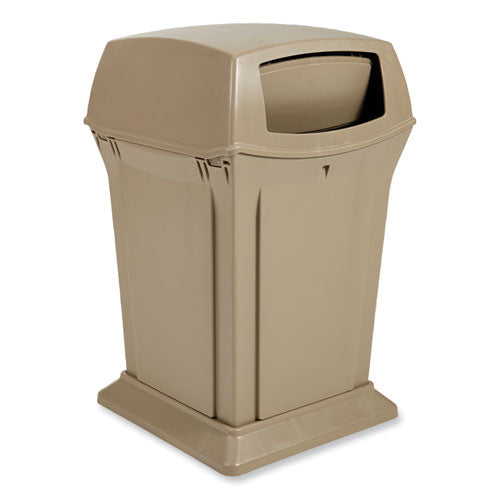 Image of Rubbermaid® Commercial FG843088BEIG Ranger Fire-Safe Container, 35 gal, Structural Foam, Beige