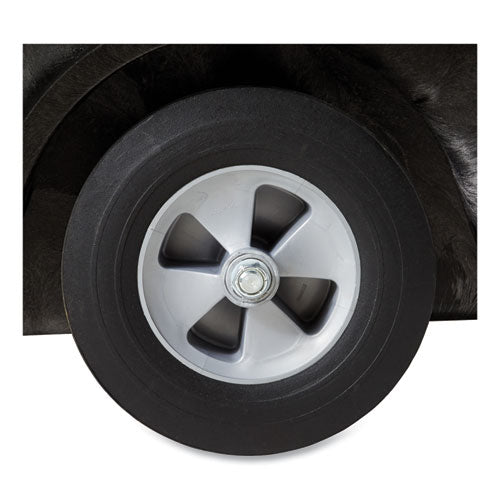 Image of Rubbermaid® Commercial FG9T1400BLA 0.5 cu yd Structural Foam Tilt Truck, Standard Duty, 850 lb Capacity, Black