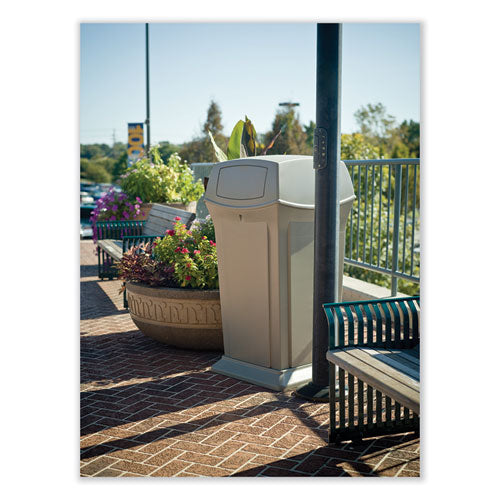 Image of Rubbermaid® Commercial FG843088BEIG Ranger Fire-Safe Container, 35 gal, Structural Foam, Beige