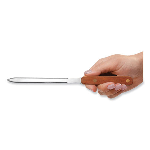 Image of Westcott® 29691 Hand Letter Opener with Wood Handle, 9"