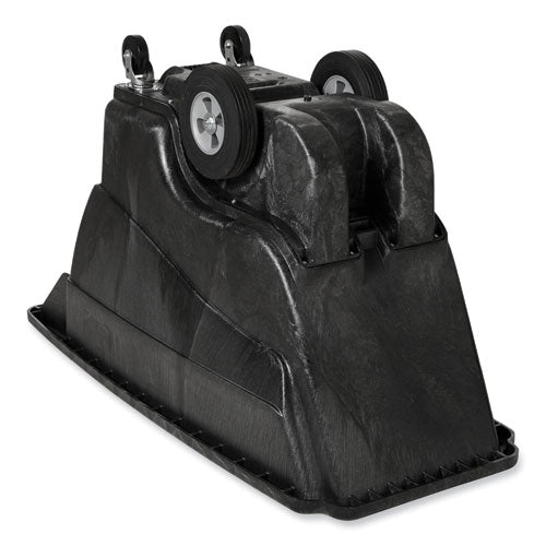 Image of Rubbermaid® Commercial FG9T1400BLA 0.5 cu yd Structural Foam Tilt Truck, Standard Duty, 850 lb Capacity, Black