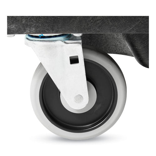 Image of Rubbermaid® Commercial FG9T1400BLA 0.5 cu yd Structural Foam Tilt Truck, Standard Duty, 850 lb Capacity, Black