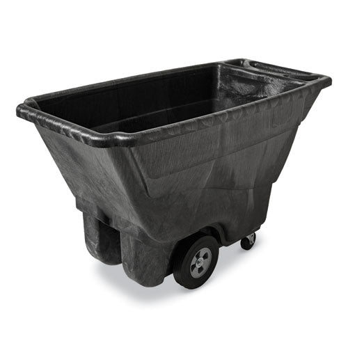 Image of Rubbermaid® Commercial FG9T1400BLA 0.5 cu yd Structural Foam Tilt Truck, Standard Duty, 850 lb Capacity, Black