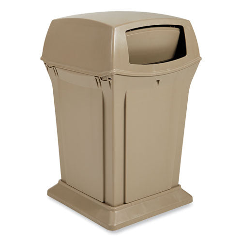 Image of Rubbermaid® Commercial FG917188BEIG Ranger Fire-Safe Container, Two Doors, 45 gal, Structural Foam, Beige