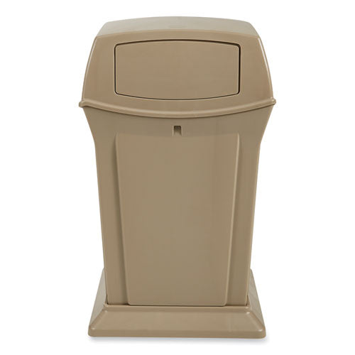 Image of Rubbermaid® Commercial FG843088BEIG Ranger Fire-Safe Container, 35 gal, Structural Foam, Beige