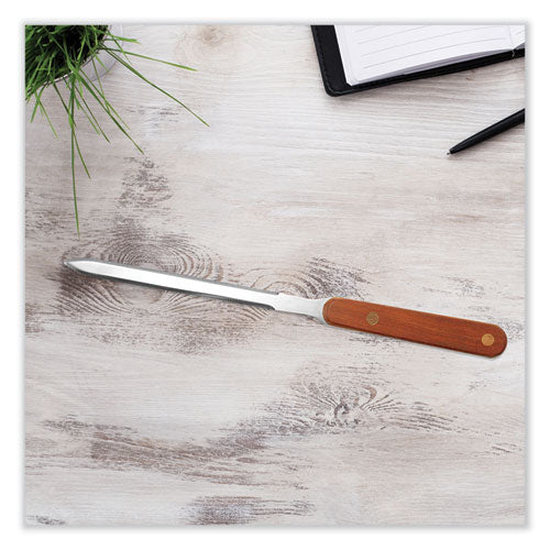 Image of Westcott® 29691 Hand Letter Opener with Wood Handle, 9"