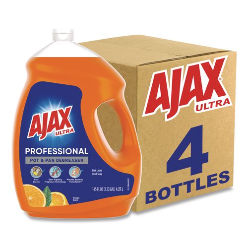 Image of Ajax® 61034313 Dish Detergent, Orange Scent, 145 Oz Bottle, 4/carton