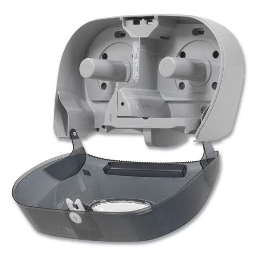Image of Georgia Pacific® Professional 59206 Two-Roll Bathroom Tissue Dispenser, 13.56 x 5.75 x 8.63, Smoke