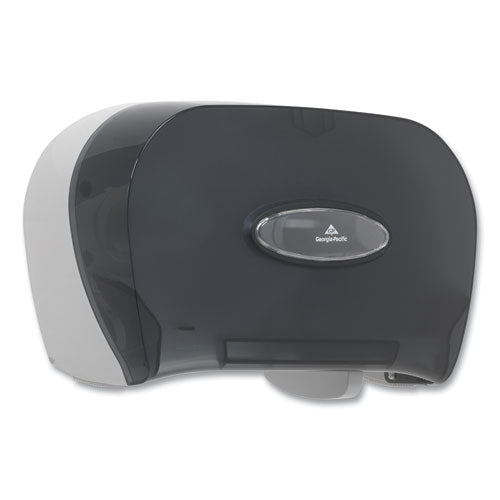Image of Georgia Pacific® Professional 59206 Two-Roll Bathroom Tissue Dispenser, 13.56 x 5.75 x 8.63, Smoke