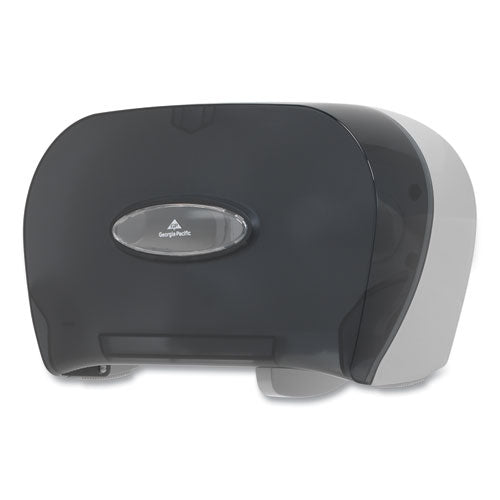 Image of Georgia Pacific® Professional 59206 Two-Roll Bathroom Tissue Dispenser, 13.56 x 5.75 x 8.63, Smoke