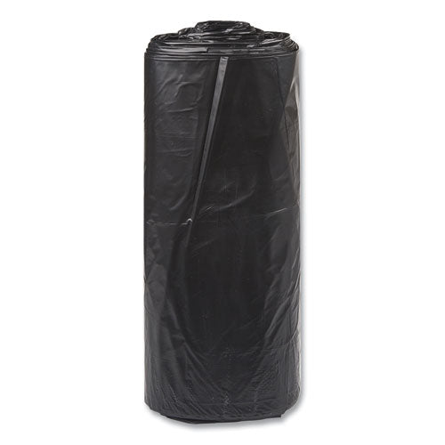 Image of Inteplast Group SL3858150K Low-Density Commercial Can Liners, 60 gal, 1.5 mil, 38" x 58", Black, Interleaved Roll, 20 Bags/Roll, 5 Rolls/Carton