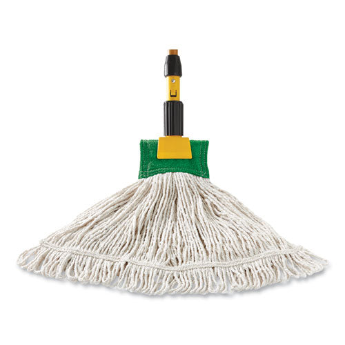 Image of Rubbermaid® Commercial FGD21306WH00 Super Stitch Blend Mop Head,  Cotton/Synthetic, Large, White, 6/Carton