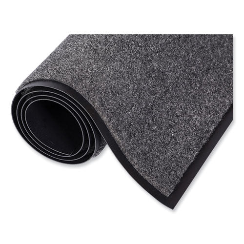 Image of Crown ET 0023CH EcoStep Wiper Mat, Rectangular, Charcoal Gray Cut Pile Surface, 24" x 36"