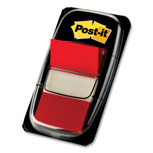 Image of Post-it® Flags 680-RD12 Marking Page Flags In Dispensers, Red, 50 Flags/dispenser, 12 Dispensers/pack