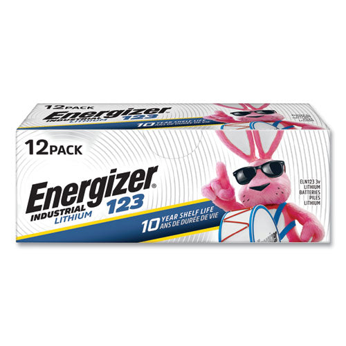 Image of Energizer® ELN123-12 Industrial Lithium Cr123 Photo Battery, 3 V, 12/pack
