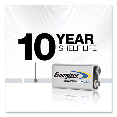 Image of Energizer® LN522 Industrial Lithium 9v Battery, 9 V, 12/box