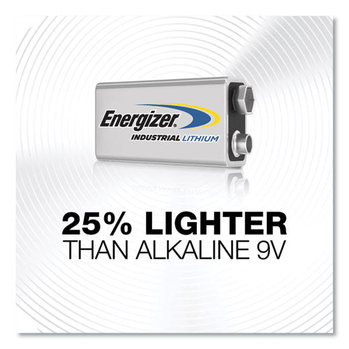 Image of Energizer® LN522 Industrial Lithium 9v Battery, 9 V, 12/box