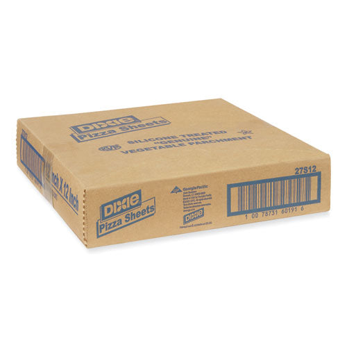 Image of Dixie® 27S12 Yellow Label Parchment Pan Liner, 12 X 12, 1,000/carton