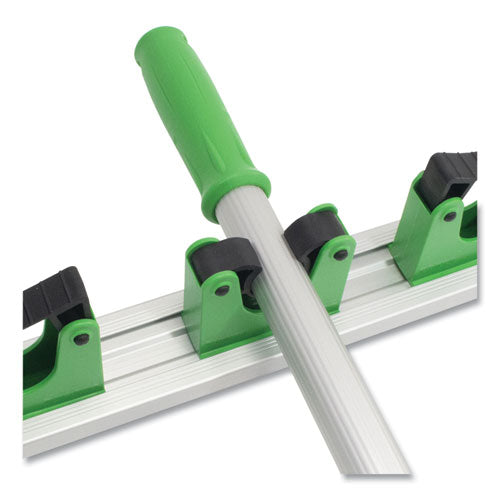 Image of Unger® HO700 Hang Up Cleaning Tool Holder, 28w x 3.15d x 2.17h, Silver/Green