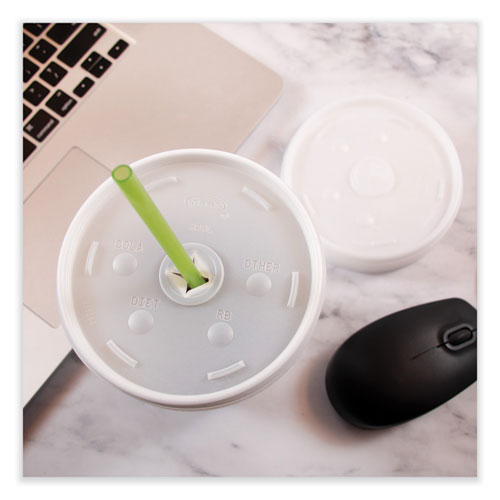 Image of Dart® 32SL1 Lids for Foam Cups and Containers, Fits 32 oz/44 oz/60 oz Hot Cups, Plastic, Translucent, 1,000/Carton