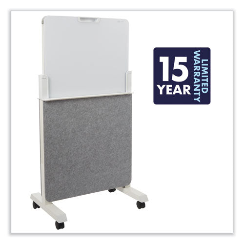 Image of Quartet® Q293066W Agile Glass Dry-Erase Easel, 25.5" x 60.5", White Surface