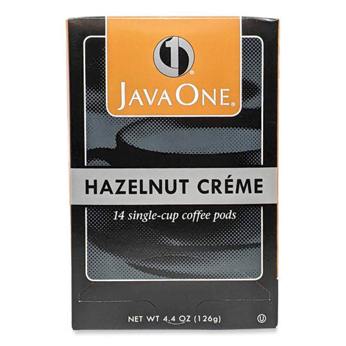 Image of Java One® 39870506141 Coffee Pods, Hazelnut Creme, Single Cup, 14/box