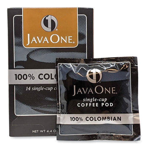 Image of Java One® 39830206141 Coffee Pods, Colombian Supremo, Single Cup, 14/box