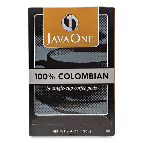 Image of Java One® 39830206141 Coffee Pods, Colombian Supremo, Single Cup, 14/box