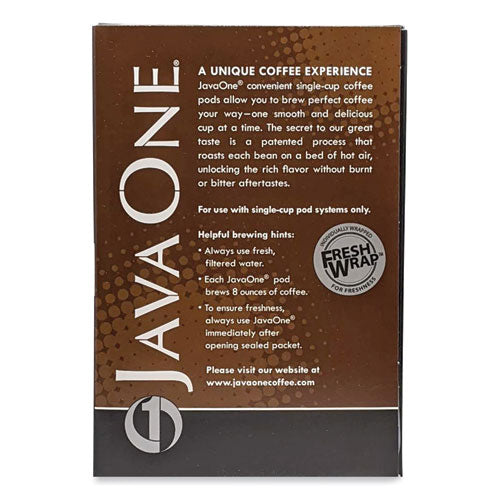 Image of Java One® 39830806141 Coffee Pods, French Roast, Single Cup, 14/box