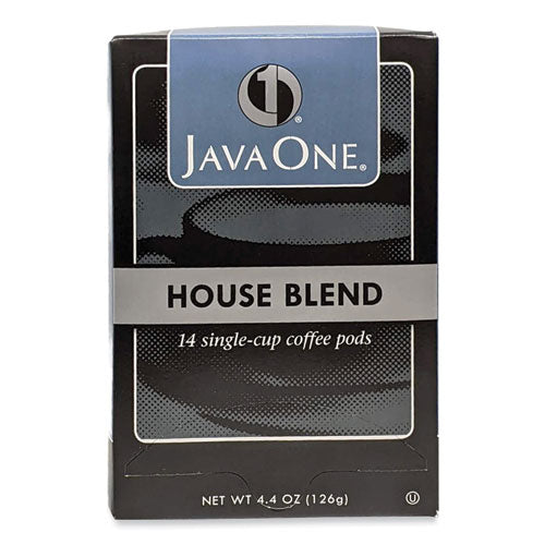 Image of Java One® 39840306141 Coffee Pods, House Blend, Single Cup, 14/box